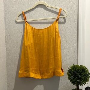 Free people Silky gold top